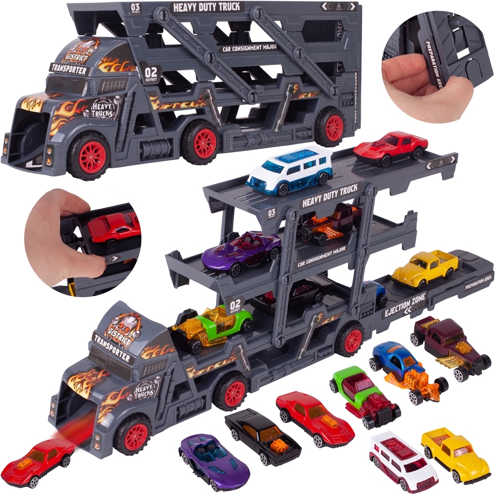 Laweta transporter z 8 samochodami