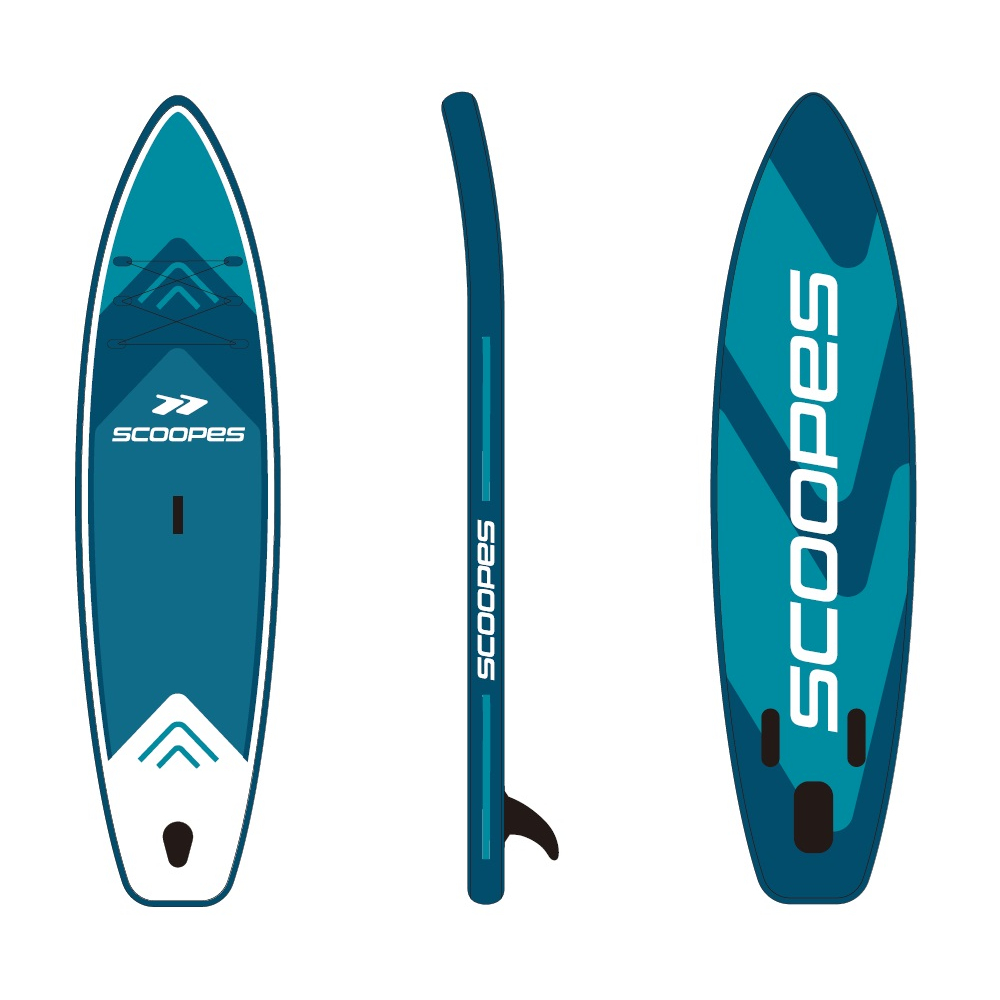 Mėlyna 320 cm ilgio SUP lenta „VELO“ su priedais-Namai, laisvalaikis, turizmas, Pripučiamos valtys, irklai-e-vaikas