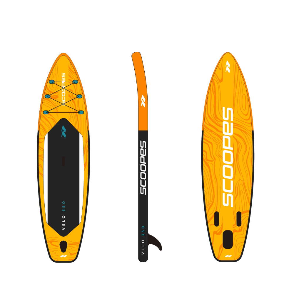 Deska SUP LAGO 320cm żółta z akcesoriami