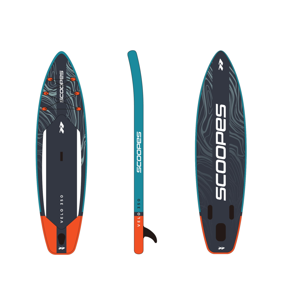 350 cm ilgio pilkos spalvos SUP lenta su priedais-Namai, laisvalaikis, turizmas, Pripučiamos valtys, irklai-e-vaikas