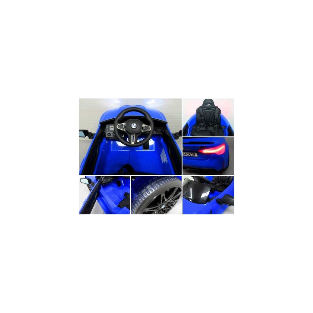 Elektromobilis BMW M4, Blue-Elektromobiliai vaikams, Mašinos-e-vaikas