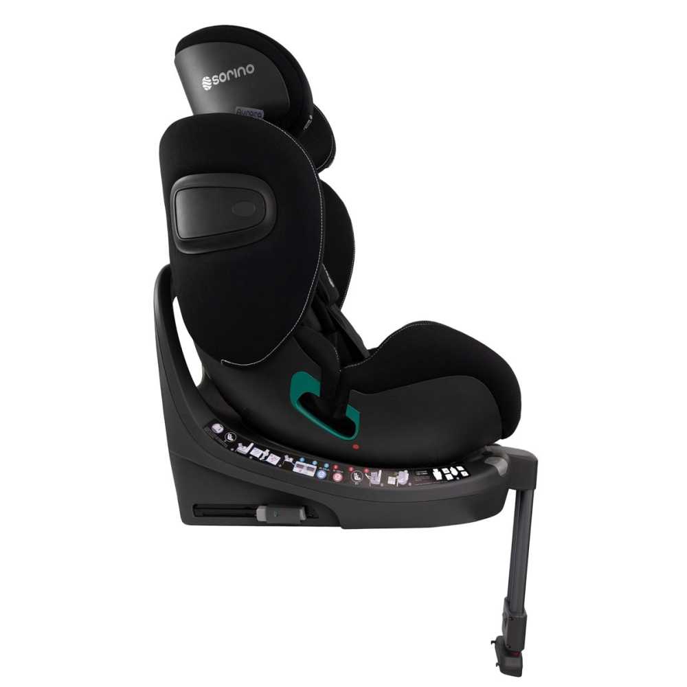 SORINO Fotelik Aurora - Black-Automobilinės kėdutės, 0-36 kg-e-vaikas