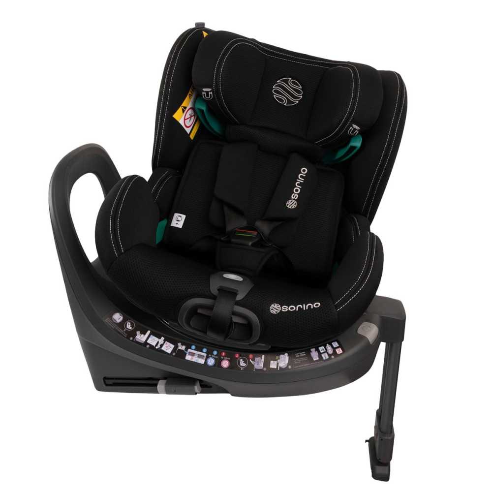 SORINO Fotelik Aurora - Black-Automobilinės kėdutės, 0-36 kg-e-vaikas