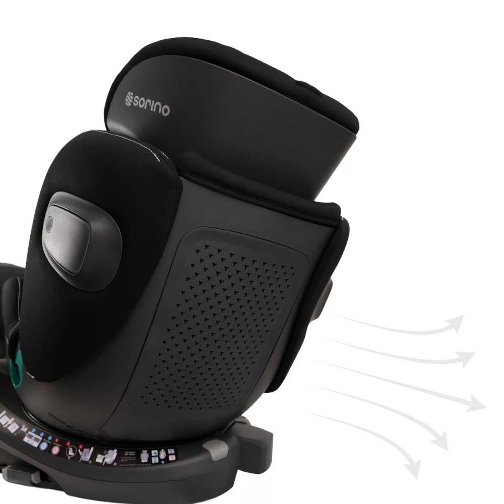 Automobilinė kėdutė Sorino Aurora, 40-150 cm, Black-Automobilinės kėdutės, 0-36 kg-e-vaikas