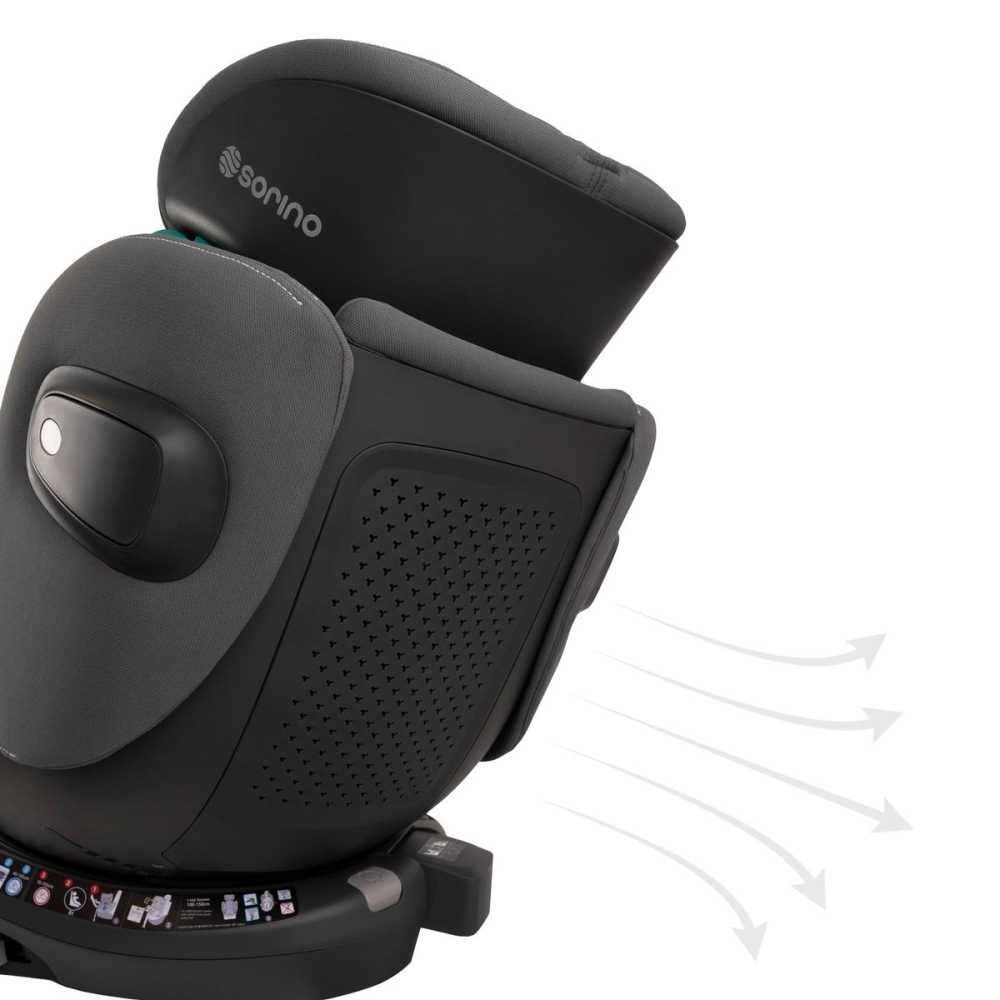 Automobilinė kėdutė Sorino Aurora, 40-150 cm, Grey-Automobilinės kėdutės, 0-36 kg-e-vaikas