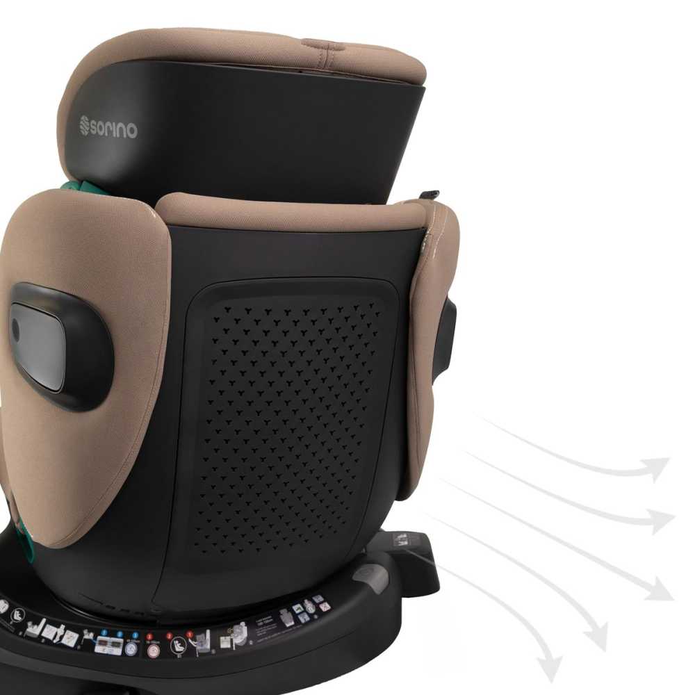 Automobilinė kėdutė Sorino Aurora, 40-150 cm, Mocha-Automobilinės kėdutės, 0-36 kg-e-vaikas