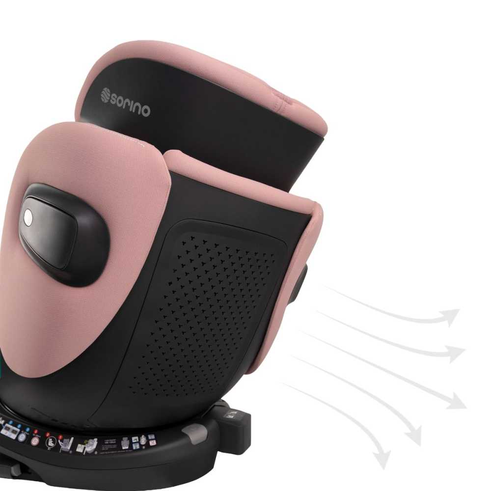 Automobilinė kėdutė Sorino Aurora, 40-150 cm, Pink-Automobilinės kėdutės, 0-36 kg-e-vaikas
