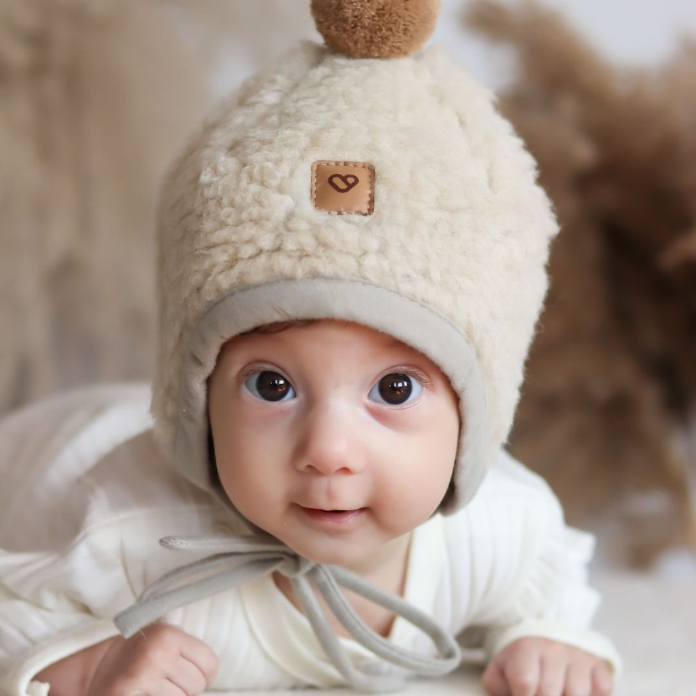 Wool cap Tulip Nevada M 6-12m beige