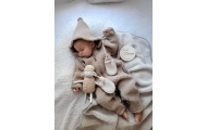 Wool romper suit Nevada 50/56 brown