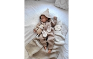 Wool romper suit Nevada 62/68 brown