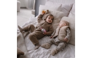 Wool romper suit Nevada 86/92 brown