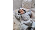 Wool romper suit Nevada 62/68 grey