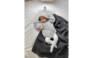 Wool romper suit Nevada 74/80 grey