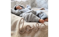 Wool romper suit Nevada 74/80 grey