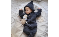 Wool romper suit Nevada 62/68 anthracite