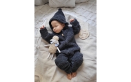 Wool romper suit Nevada 74/80 anthracite