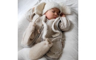 Wool baby vest Nevada 74/80 beige