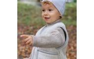 Wool baby vest Nevada 98/104 beige