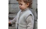 Wool baby vest Nevada 98/104 beige