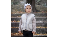 Wool baby vest Nevada 110/116 beige