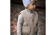 Wool baby vest Nevada 110/116 beige