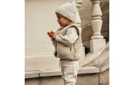 Wool baby vest Nevada 110/116 beige