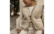 Wool baby vest Nevada 110/116 beige