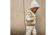 Wool baby vest Nevada 110/116 beige