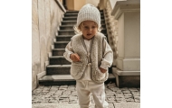 Wool baby vest Nevada 110/116 beige