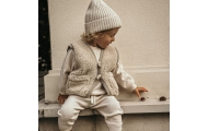 Wool baby vest Nevada 110/116 beige