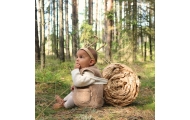 Wool baby vest Nevada 86/92 brown