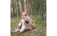 Wool baby vest Nevada 86/92 brown