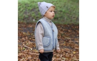 Wool baby vest Nevada 110/116 grey