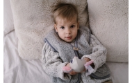 Wool baby vest Nevada 122/128 grey