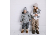 Wool baby vest Nevada 122/128 grey