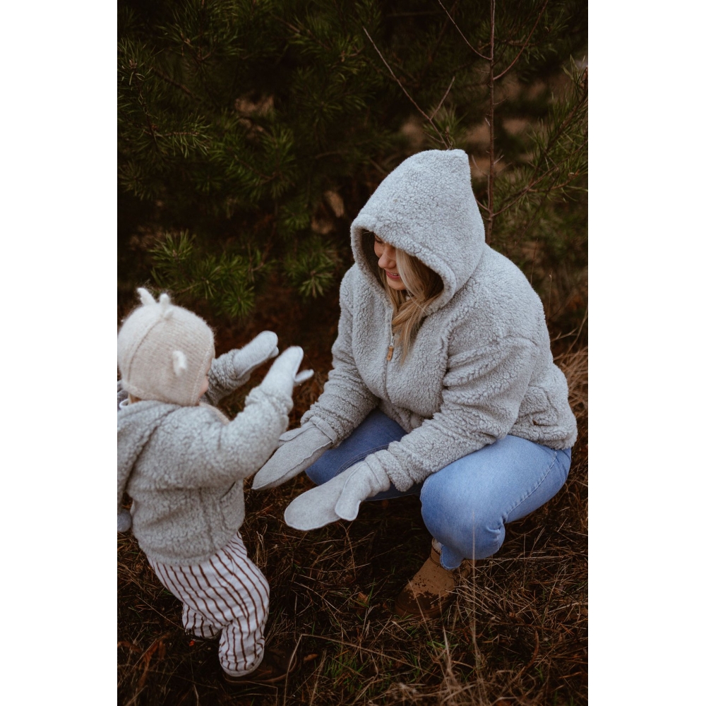 Vilnonis paltas „Meri Nevada“ 98/104, pilkos spalvos-Drabužiai ir aksesuarai, Lauko rūbai-e-vaikas