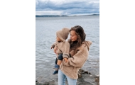 Wool coat for women Zoya Nevada M brown