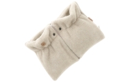 Wool two-parts hand muffs Sierra beige