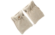 Wool two-parts hand muffs Sierra beige