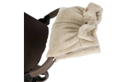 Wool two-parts hand muffs Sierra beige