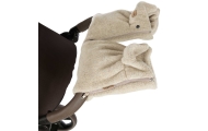 Wool two-parts hand muffs Sierra beige