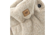 Wool two-parts hand muffs Sierra beige