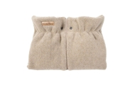 Wool two-parts hand muffs Sierra beige