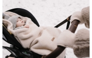 Wool footmuffs mini Sierra 0-18m beige