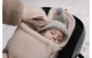 Wool footmuffs mini Sierra 0-18m beige
