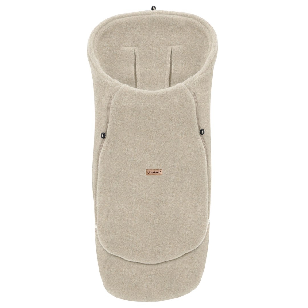 Adjustable wool footmuffs Sierra 0-36m beige