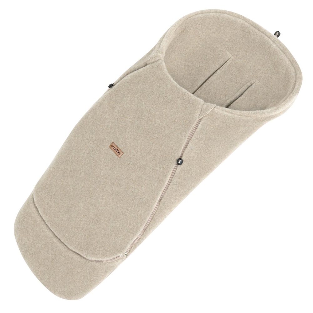 Adjustable wool footmuffs Sierra 0-36m beige