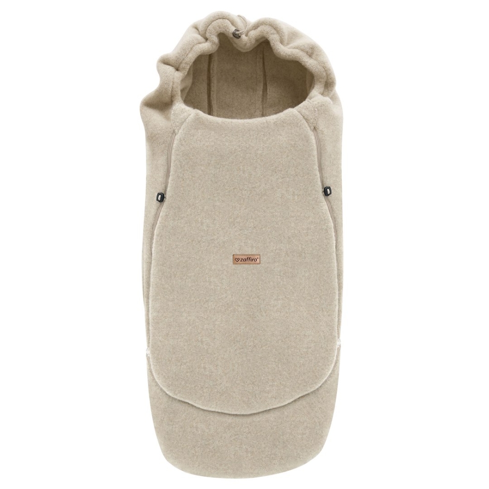 Adjustable wool footmuffs Sierra 0-36m beige