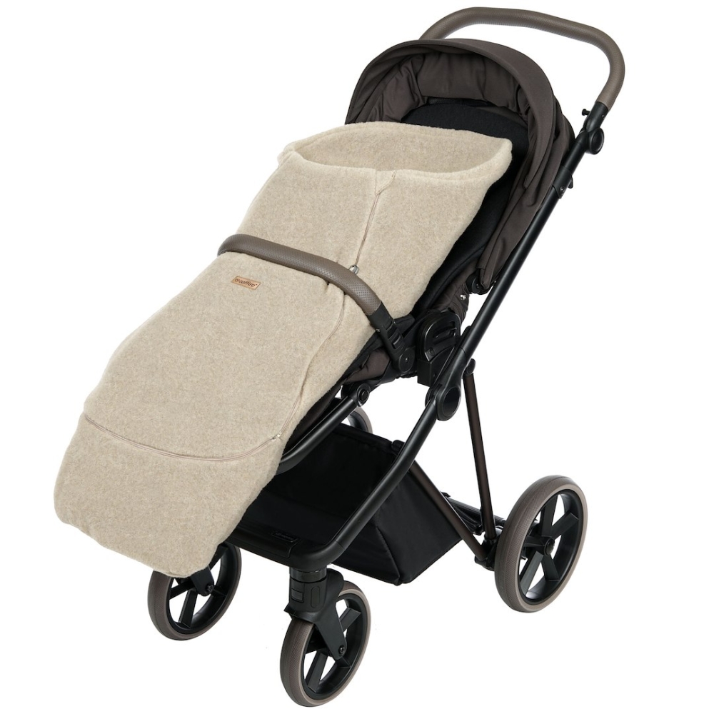 Adjustable wool footmuffs Sierra 0-36m beige