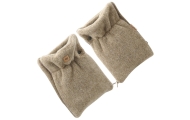 Wool two-parts hand muffs Sierra brown